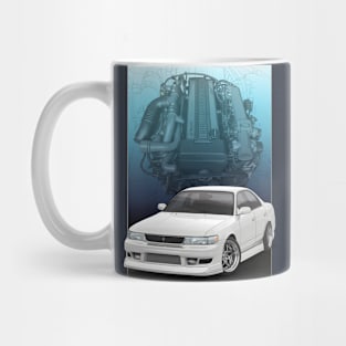 Jzx 90 with 1jz non vvt-i engine backdrop Mug